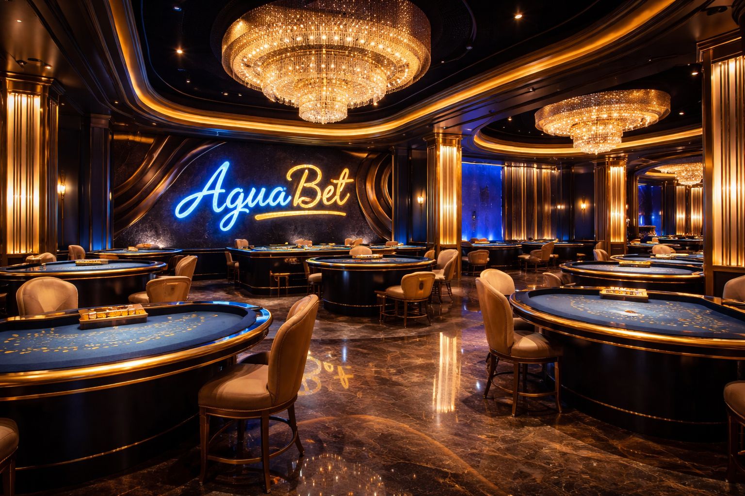 Estúdio premium de casino ao vivo com mesas em tempo real e iluminação ambiente polida